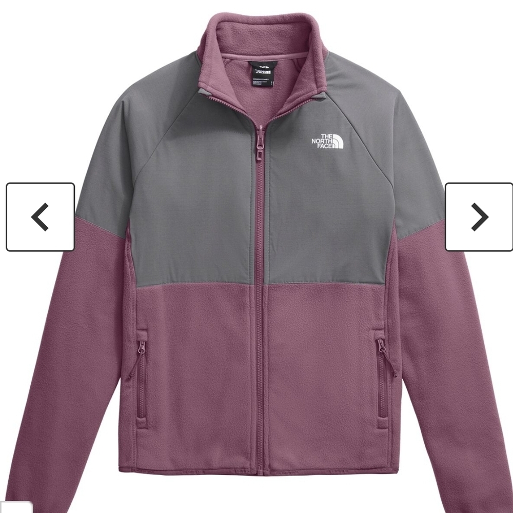 THE NORTH FACE Women Glacier Heavyweight Full Zip Jacket, Mauve/Smoked Pearl